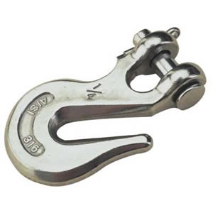 قلاب دانه گیر استیل Clevis Grab Hook 316